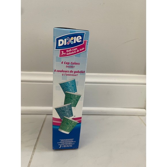 VTG Dixie Bathroom Paper Refill Cups New Sealed Assorted Designs 200 Count 3 Oz - Picture 4 of 7